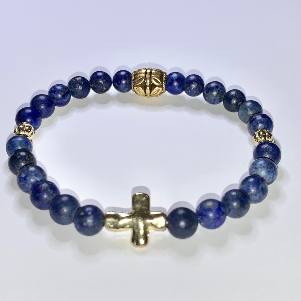 Lapis Lazuli "Inner Power" Bracelet 7"